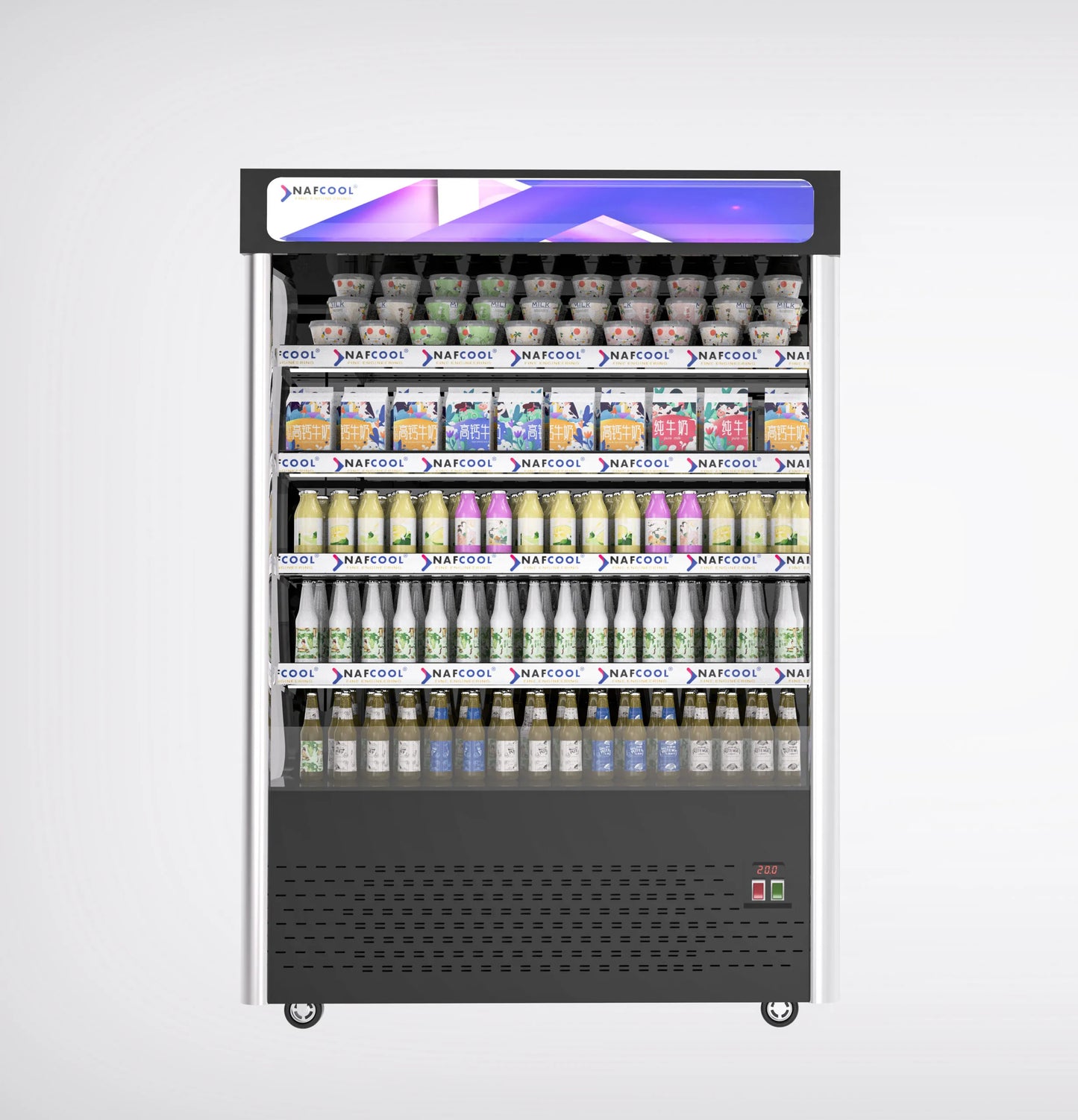 53" - Open Air Merchandiser Grab & Go Display Refrigerator